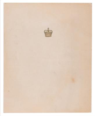 Lot #124 Queen Elizabeth II ("Lilibet") and Prince Philip Signed Christmas Card (1952) - Image 2