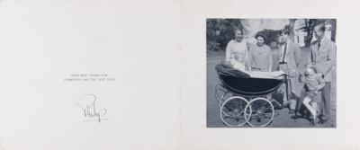 Lot #222 Prince Philip Signed Christmas Card (1965) - Image 1