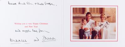 Lot #121 Princess Diana and King Charles III Signed Christmas Card (1987) - sent to his aunt, Sophie of Greece and Denmark - Image 1