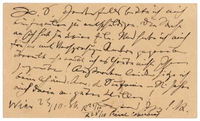 Lot #401 Johannes Brahms Autograph Letter Signed