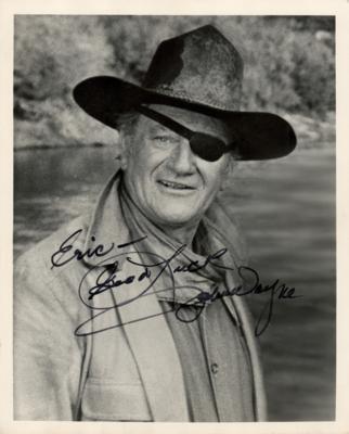 Lot #582 John Wayne Signed Photograph