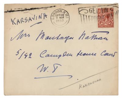 Lot #649 Tamara Karsavina Autograph Letter Signed - Image 2