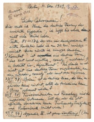 Lot #399 Bela Bartok Autograph Letter Signed - Image 1