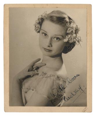 Lot #578 Audrey Hepburn Early Signed Photograph