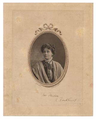 Lot #131 Emmeline Pankhurst Signed Photograph