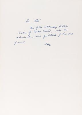 Lot #49 Dwight D. Eisenhower Signed Book - presented to "one of the outstanding battle leaders of World War II" - Image 2