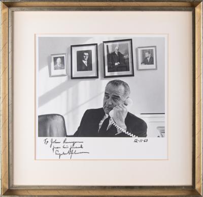 Lot #66 Lyndon B. Johnson Signed Photograph - Image 3