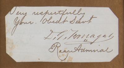 Lot #269 David G. Farragut Signature - Image 2