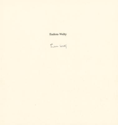 Lot #392 Eudora Welty (20) Signed Unused Book Pages - Image 13