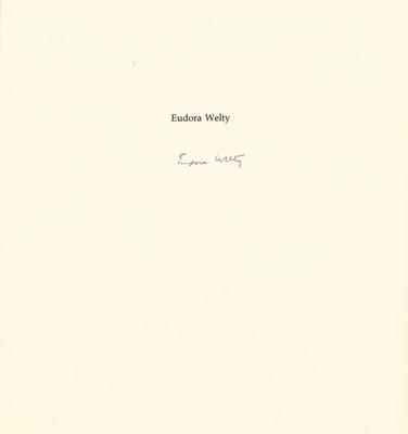 Lot #392 Eudora Welty (20) Signed Unused Book Pages - Image 18