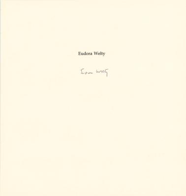 Lot #392 Eudora Welty (20) Signed Unused Book Pages - Image 19