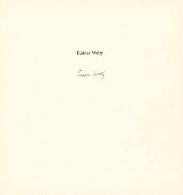 Lot #392 Eudora Welty (20) Signed Unused Book Pages - Image 21