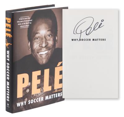 Lot #747 Pele Signed Book - Why Soccer Matters