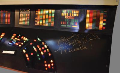 Lot #581 Star Trek: High-Quality 10-Foot-Long Replica Bridge Console Signed by Nichelle Nichols and (3) Next Generation Stars - Image 15
