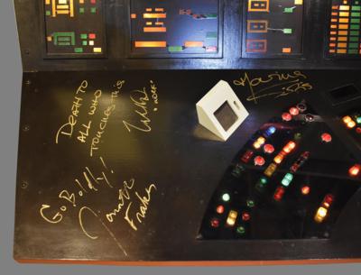 Lot #581 Star Trek: High-Quality 10-Foot-Long Replica Bridge Console Signed by Nichelle Nichols and (3) Next Generation Stars - Image 9