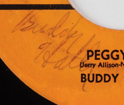 Lot #426 Buddy Holly Signed 45 RPM Single Record for 'Peggy Sue' - Image 3