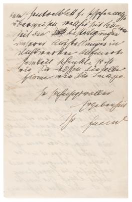 Lot #146 Sigmund Freud Autograph Letter Signed: "Psychoanalysis does not always fantasize but often only discloses what was kept secret" - Image 3