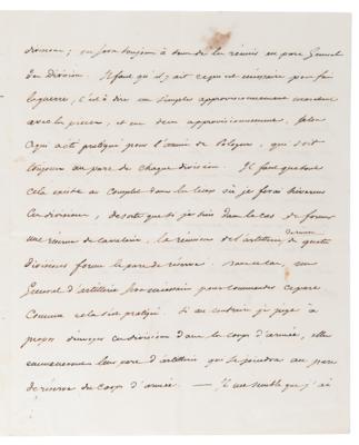 Lot #256 Napoleon Letter Signed to Minister of War: "It is senseless that among 3000 men, not one has a firearm" - Image 3