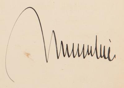 Lot #212 Benito Mussolini and Vittorio Emanuele III Document Signed - Image 4