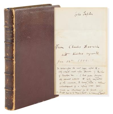 Lot #136 Charles Darwin Autograph Letter Signed and Signature in Book - once the property of Virginia Woolf - Image 1