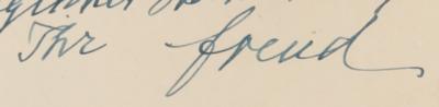 Lot #148 Sigmund Freud Autograph Letter Signed on Shakespeare's Authorship of King Lear - Image 4