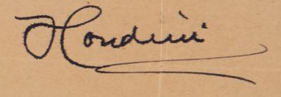Lot #583 Harry Houdini Typed Letter Signed to a Fellow Magician - Image 2