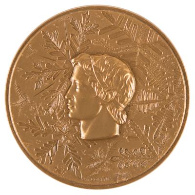 Lot #3140 Grenoble 1968 Winter Olympics Bronze Participation Medal - Image 1