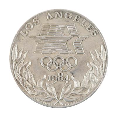 Lot #3093 Los Angeles 1984 Summer Olympics Silver Winner's Medal - Image 1