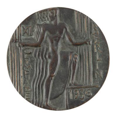 Lot #3126 Berlin 1936 Summer Olympics Bronze Participation Medal - Image 1