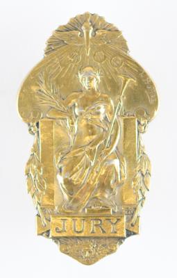 Lot #3184 Paris 1900 Exposition Universelle Jury Lapel Badge - Image 1