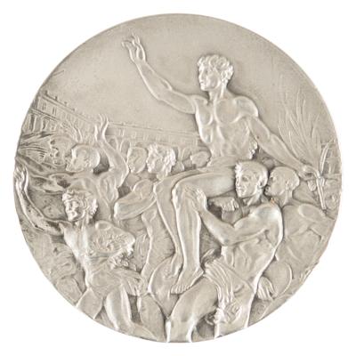 Lot #3070 London 1948 Summer Olympics Silver Winner's Medal - Image 2