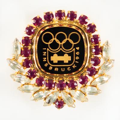 Lot #3232 Innsbruck 1964 Winter Olympics Brooch - Image 1