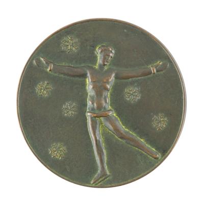 Lot #3064 St. Moritz 1928 Winter Olympics Bronze Winner's Medal - Image 1