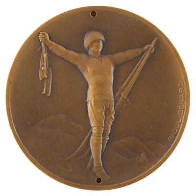 Lot #3061 Chamonix 1924 Winter Olympics Bronze Winner's Medal - Image 1