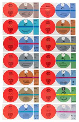 Lot #3342 Tokyo 1964 Summer Olympics Tickets Lot of (16) with Opening and Closing Ceremonies - Image 1