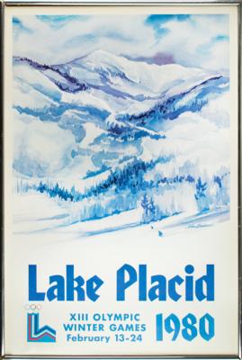 Lot #3291 Lake Placid 1980 Winter Olympics Poster - Image 1