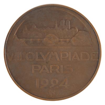 Lot #3123 Paris 1924 Summer Olympics Bronze Participation Medal - Image 2