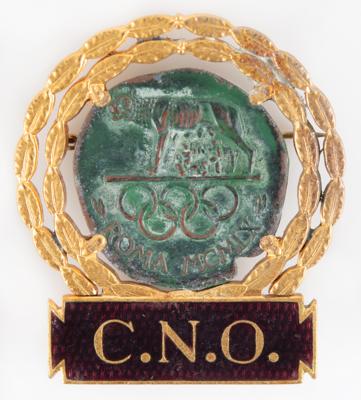 Lot #3222 Rome 1960 Summer Olympics National Olympic Committee Badge - Image 1