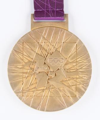 Lot #3109 London 2012 Summer Olympics Gold Winner's Medal Awarded to Cuban Boxer Roniel Iglesias - Image 4