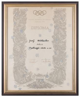 Lot #3177 Cortina 1956 Winter Olympics Winner's Diploma - Image 2