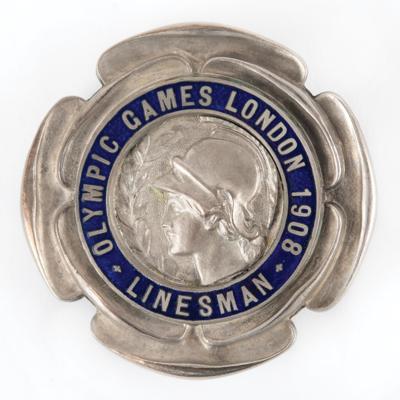 Lot #3189 London 1908 Olympics 'Linesman' Badge - Image 1