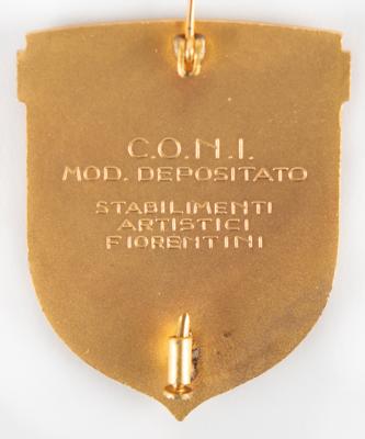 Lot #3218 Cortina 1956 Winter Olympics 'International Sports Federations' Badge - Image 2