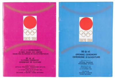 Lot #3320 Tokyo 1964 Summer Olympics Set of (10) Programs for Opening and Closing Ceremonies, and Athletics Events - Image 2