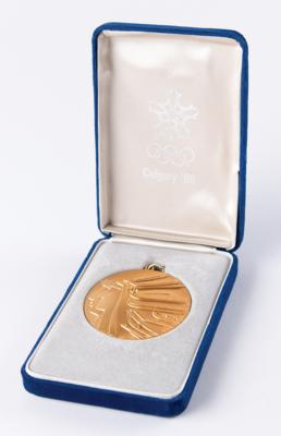 Lot #3095 Calgary 1988 Winter Olympics Gold Winner's Medal for Ice Hockey - Image 5