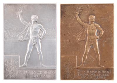 Lot #3055 Paris 1900 Olympics (2) Winner's Medals — Shooting / Physical Exercise and Sports - Image 2