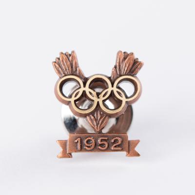 Lot #3075 Helsinki 1952 Summer Olympics Bronze Winner's Medal and Pin - Image 3