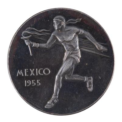 Lot #3077 Mexico City 1955 Pan American Games Bronze Winner's Medal - Image 1
