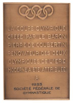 Lot #3397 International Olympic Committee Cup Plaquette - Image 2