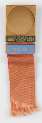 Lot #3239 Tokyo 1964 Summer Olympics Team Official Badge for Shooting - Image 1