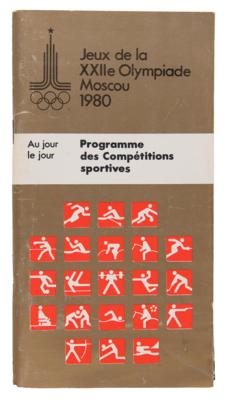 Lot #3323 Moscow 1980 Summer Olympics Set of (21) Event Programs - Image 2